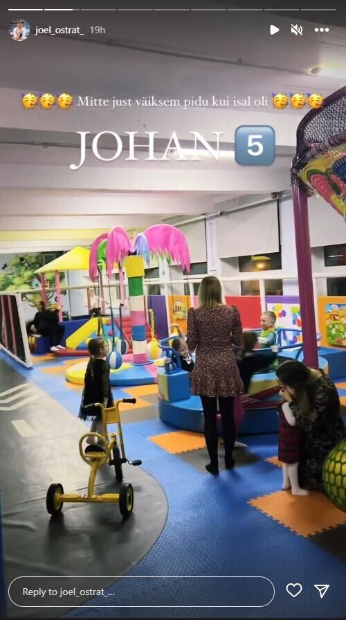 Joel Ostrat tähistas oma poja sünnipäeva