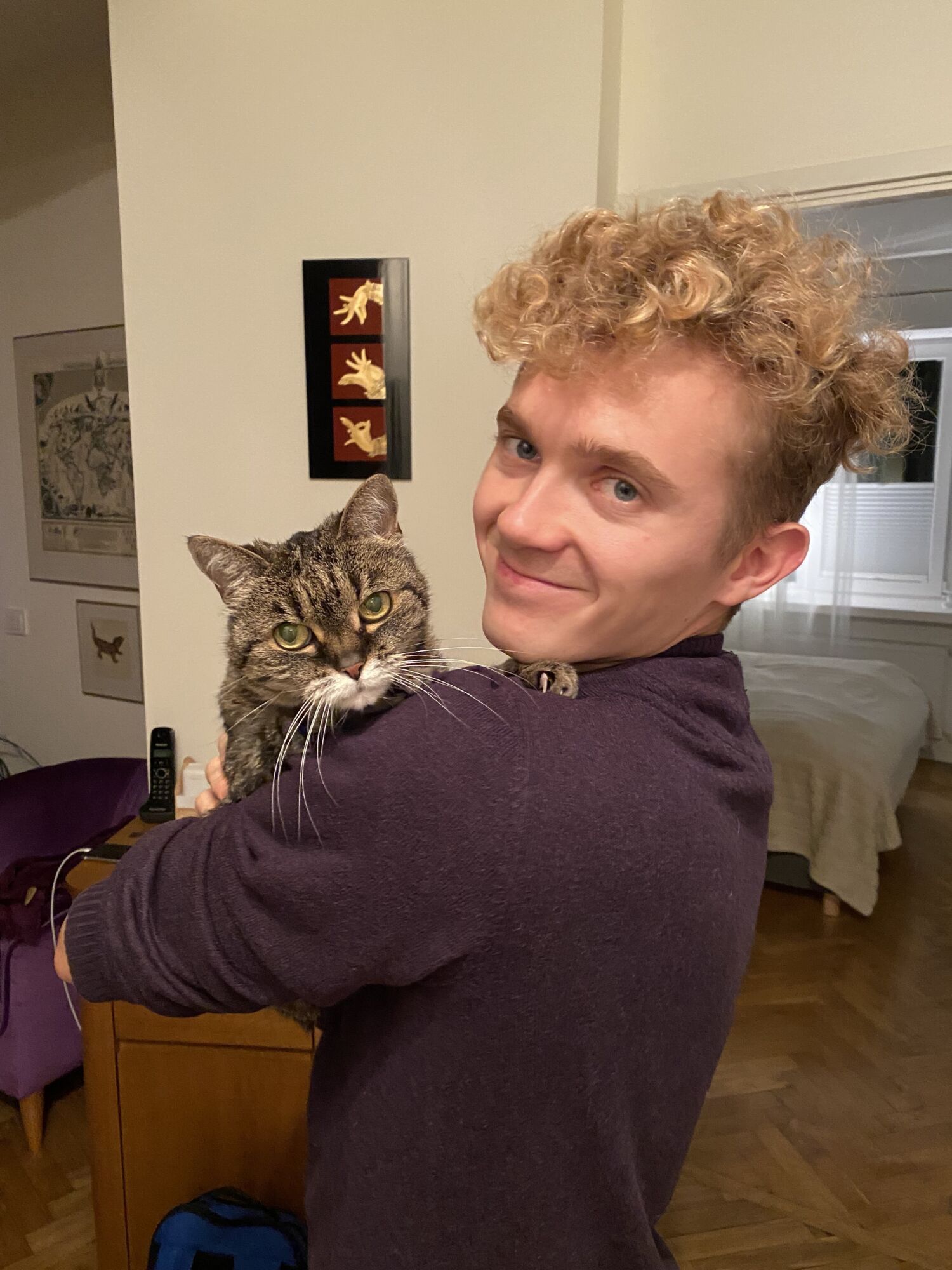 Henri koos Kleeri kassi pojaga