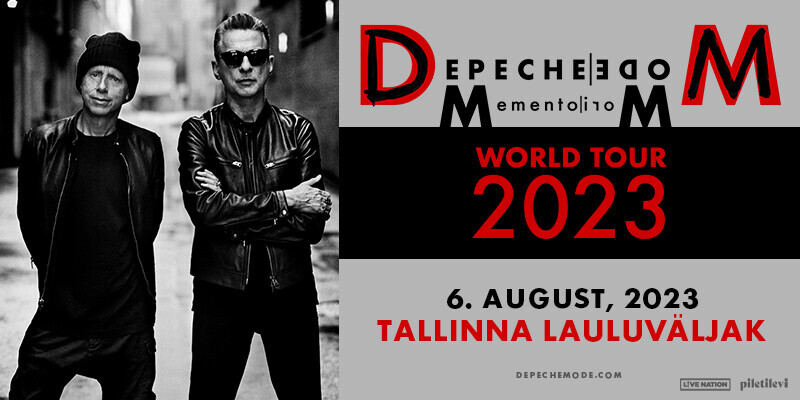 Depeche Mode Tallinnas poster