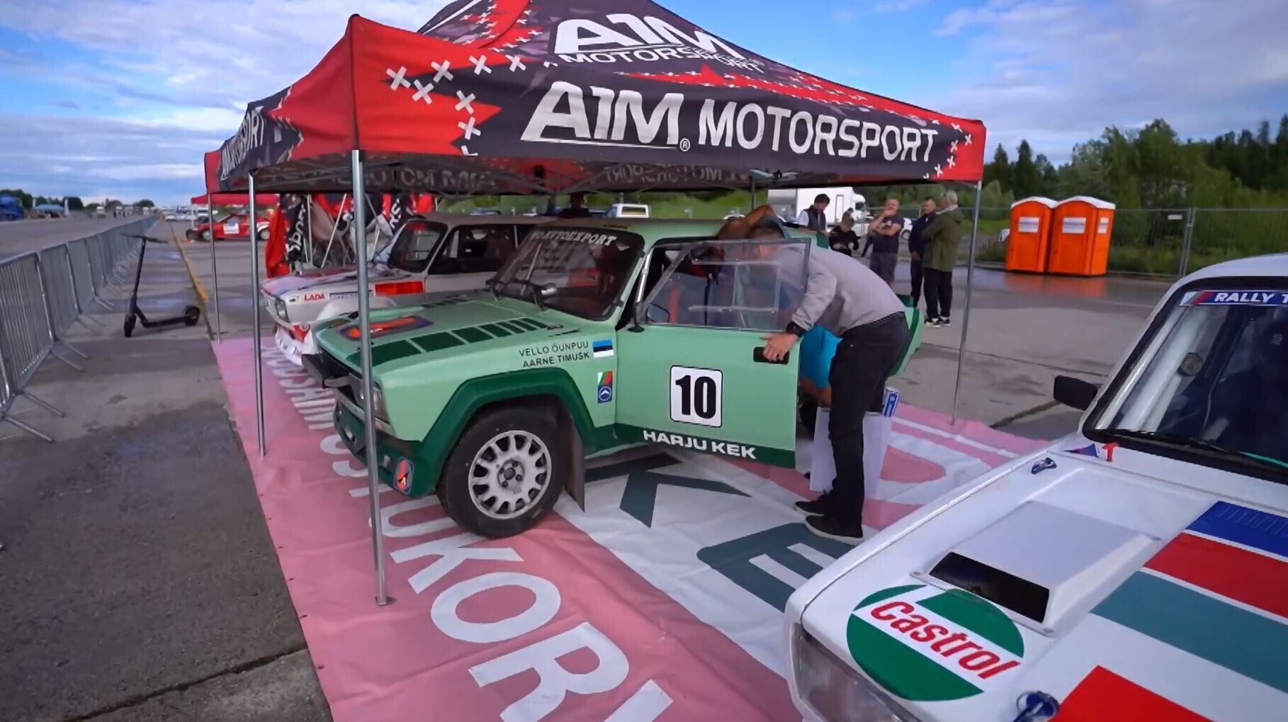 Pepsi Rally Car Väärikas vanuses autentsed autod Rally Estonial.