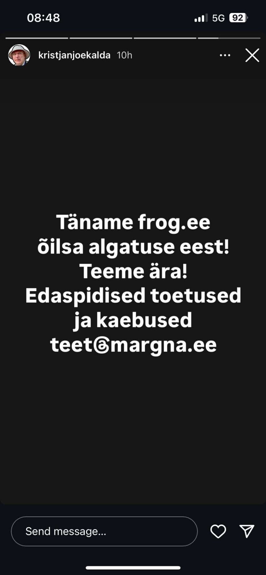 Jõekalda tänas ettevõtet toetuse eest
