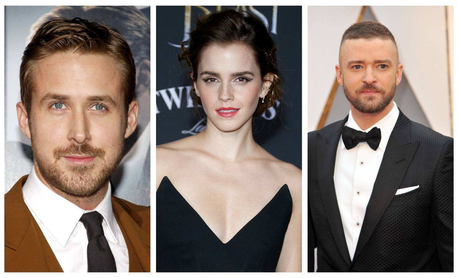 Ryan Gosling, Emma Watson, Justin Timberlake