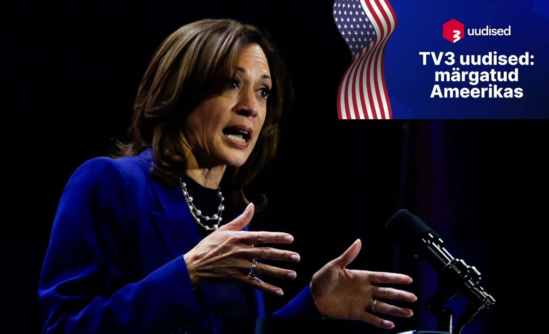 Kamala Harris kritiseeris Trumpi sõnavõttu naiste kaitsmise teemal.