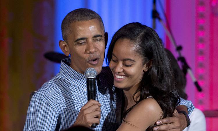 Barack ja tütar Malia Obama
