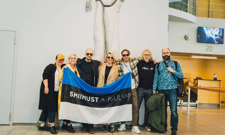 5MIINUST ja Puuluup asusid Tallinna lennujaamast Eurovisioni poole teele.