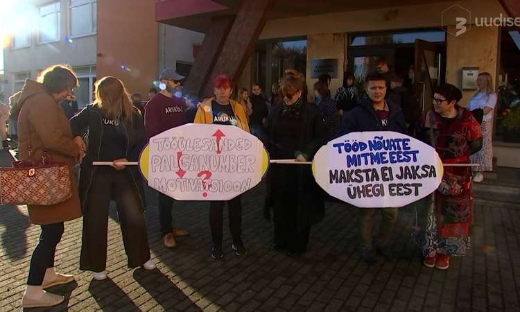 TV3 uudised: õpetajad nõudsid hoiatusstreigiga palgalubadustest kinnipidamist