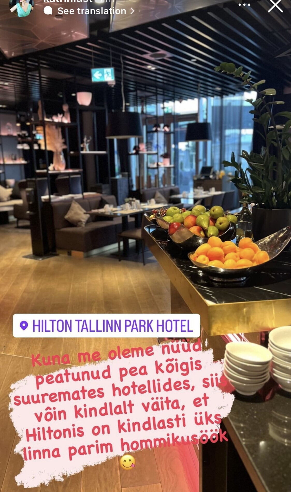 Hommikusöök Hiltoni hotellis