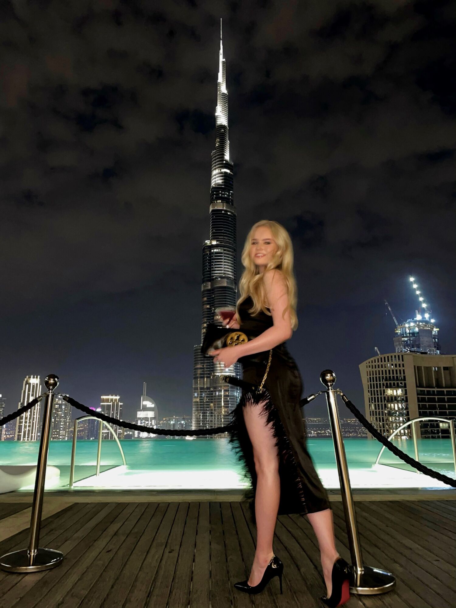 Lisete Härma Burj Khalifa taustal