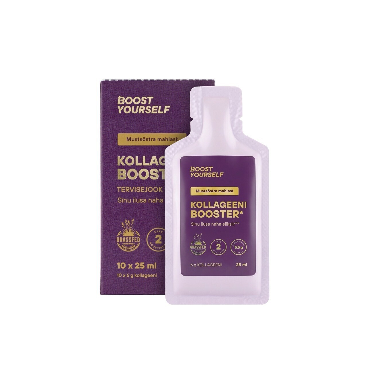 Boost Yourself Kollageeni Booster Mustsõstra mahlast