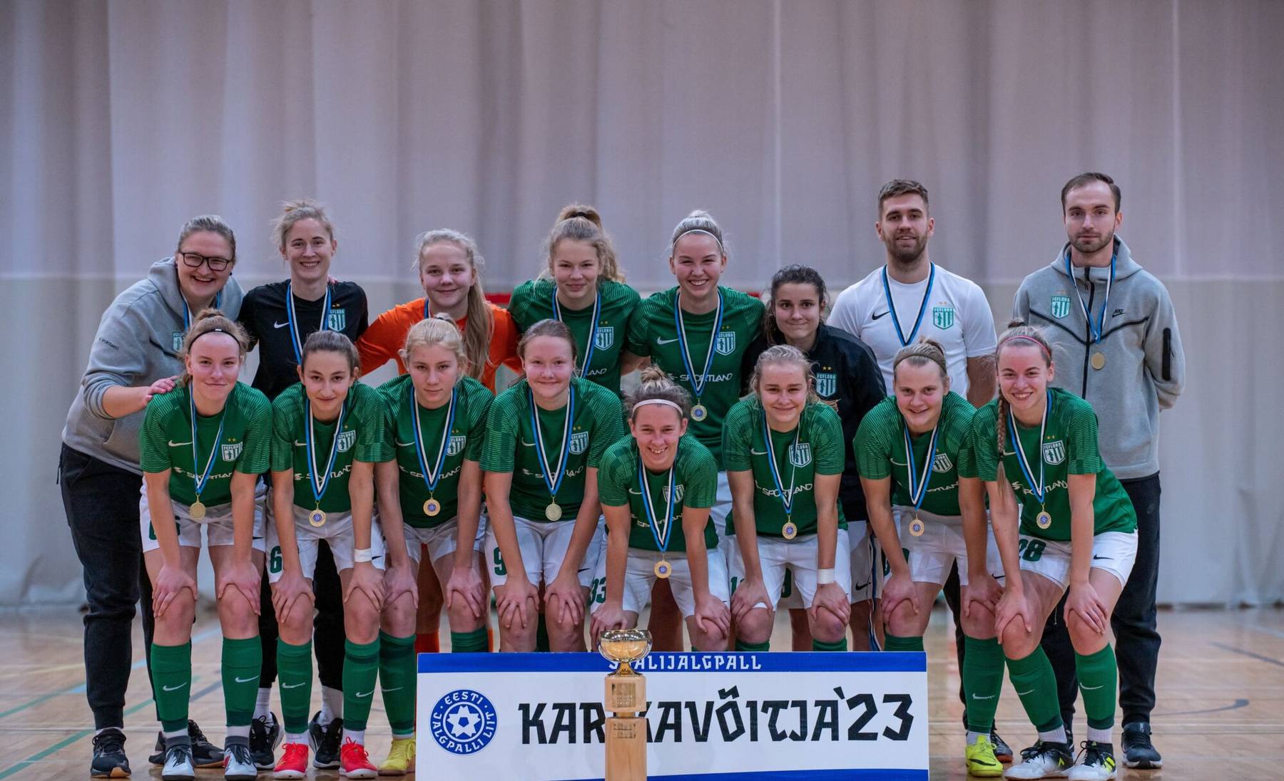 Tallinna FC Flora võidukas naiskond