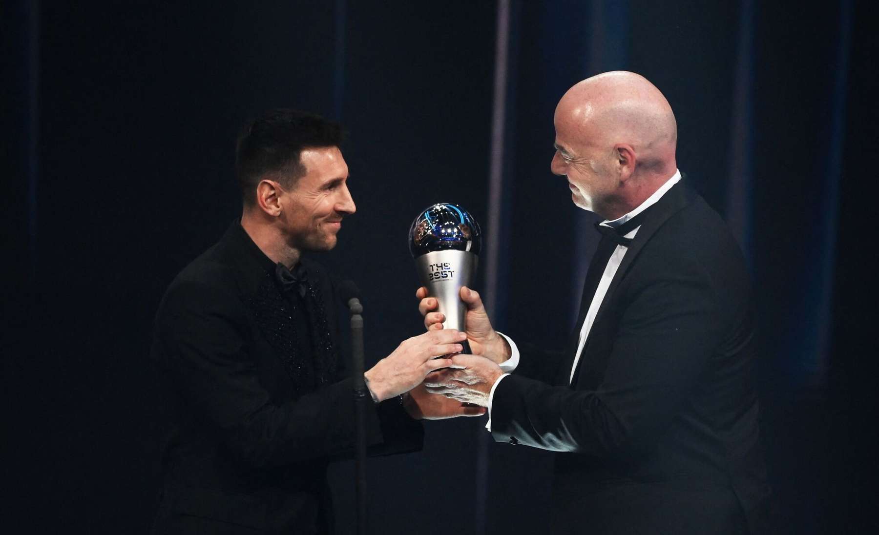 Lionel Messi ja Gianni Infantino