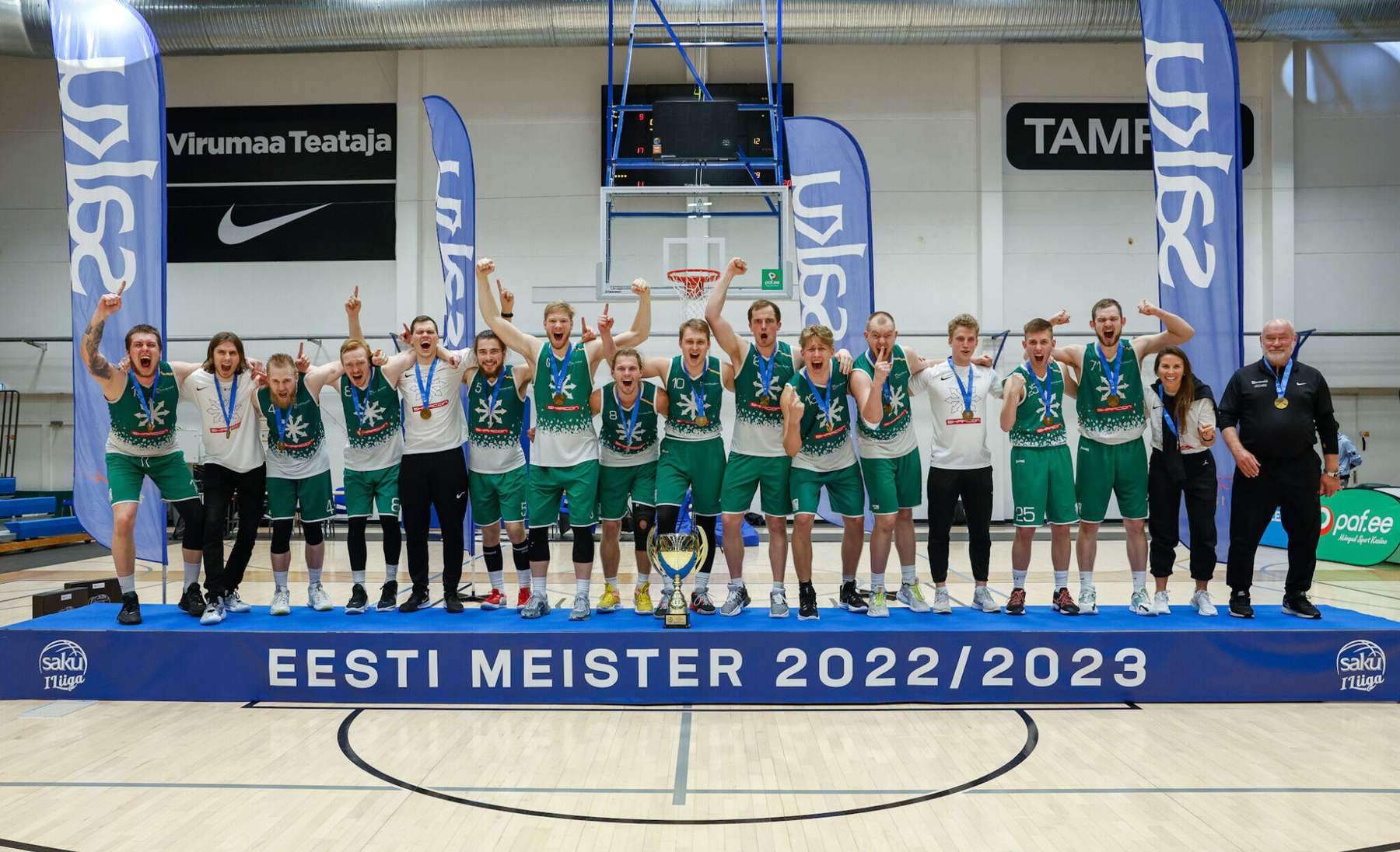 Saku I liiga meister hooajal 2022/2023 on Eesti Maaülikool/Skarcon!