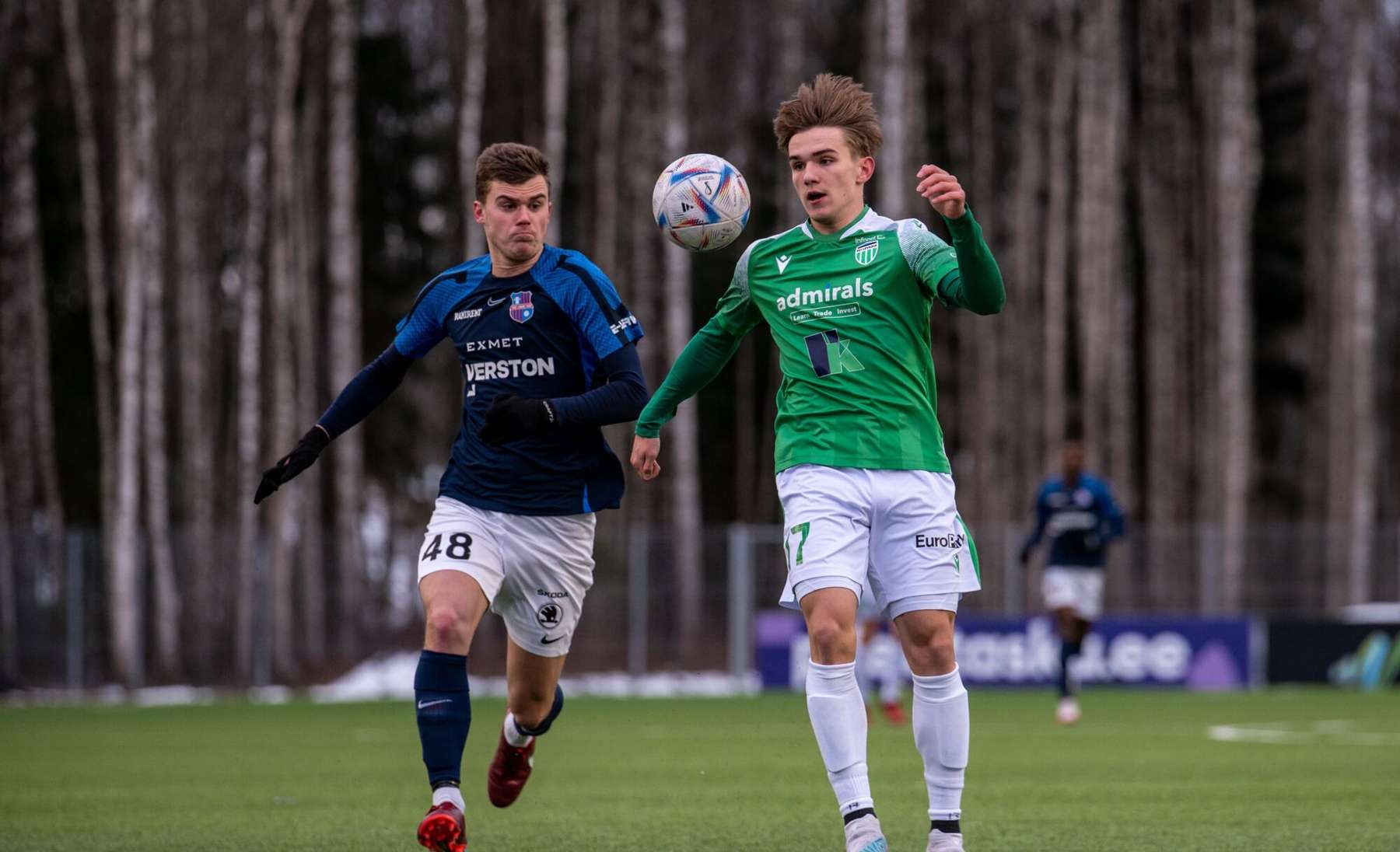 Paide Linnameeskond U21 ja Tallinna FCI Levadia U21 mängumehed