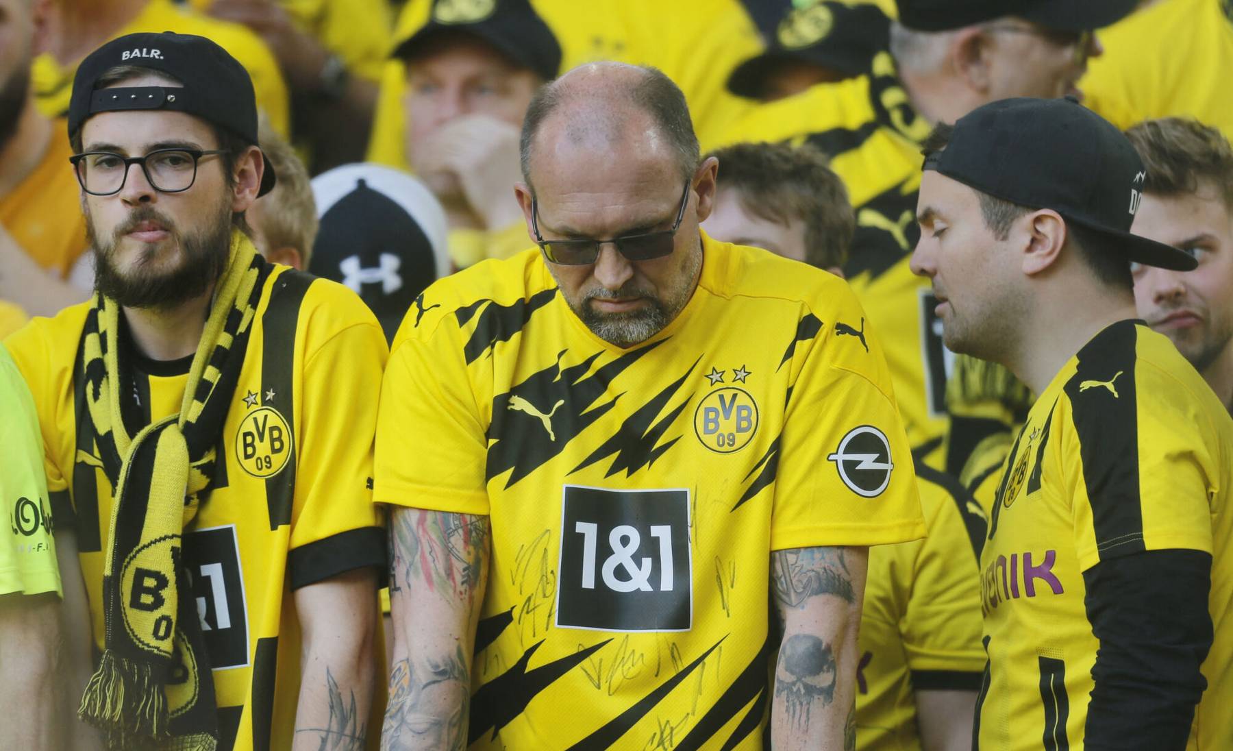 Pettunud Dortmundi fännid