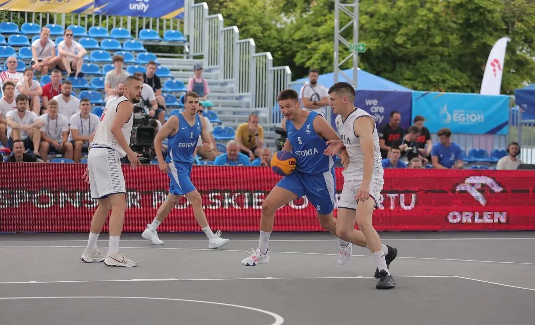 Eesit - Serbia 3x3 korvpallikoondised võitlemas