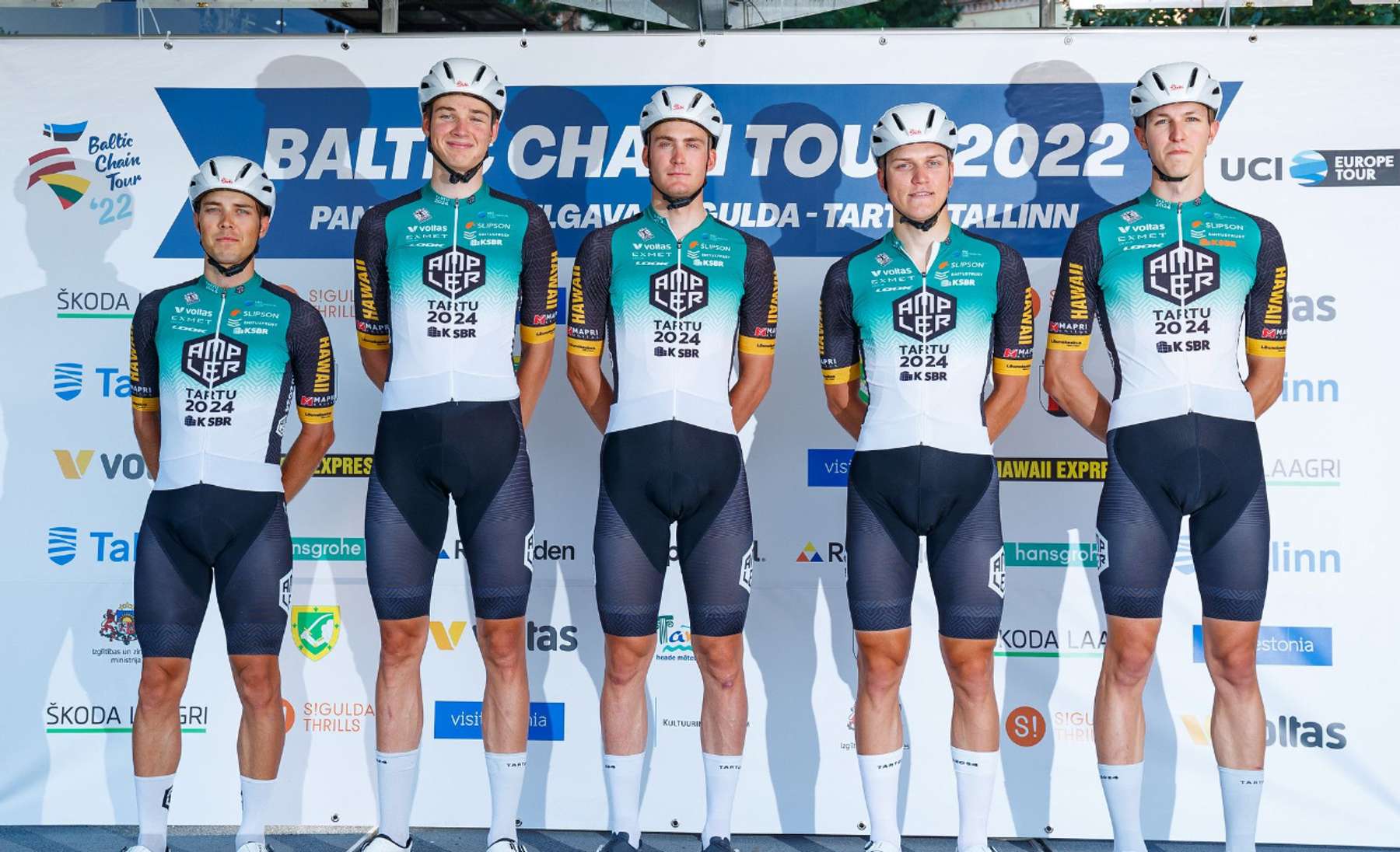 Tartu2024 Cycling Team meeskond Balti keti velotuuri 2022 meeskondade esitlusel.