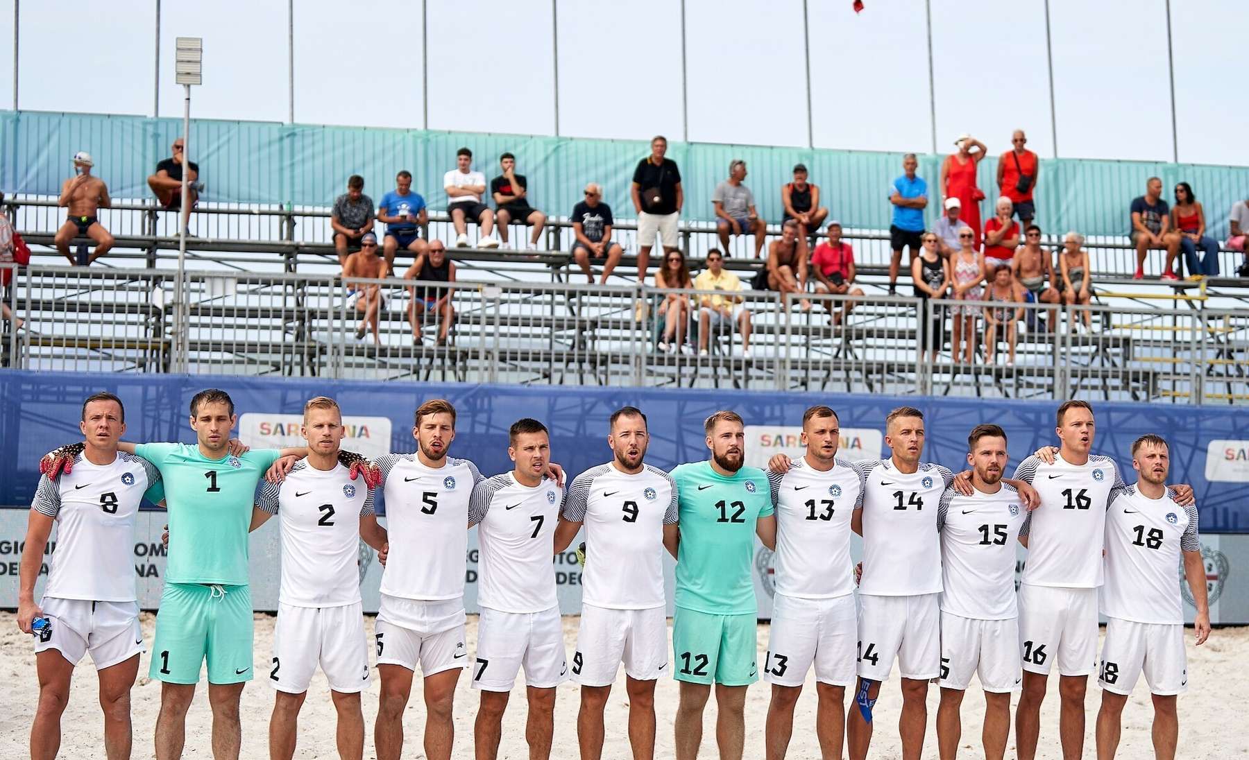 Eesti rannajalgpallikoondise koosseis kohtumises Prantsusmaaga
