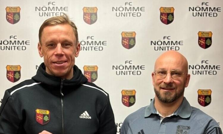 Jani Sarajärvi ja Nõmme Unitedi juht Mart Poom lõid käed kaheks aastaks