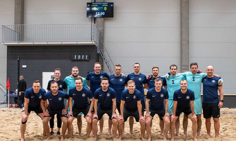 Eesti rannajalgpallikoondise koosseis märtsikuises maavõistlusmängus Leedu vastu
