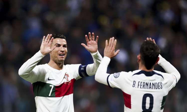 Ronaldo ja Bruno Fernandes