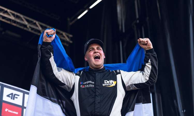 Kevin Pesur võitis esimese eestlasena Drift Mastersi etapi.