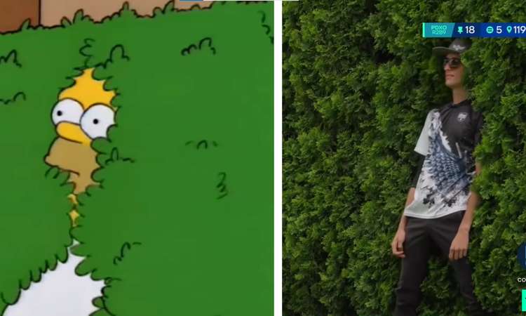 Discgolfimängija Eagle McMahon jäljendas Homer Simpsonit
